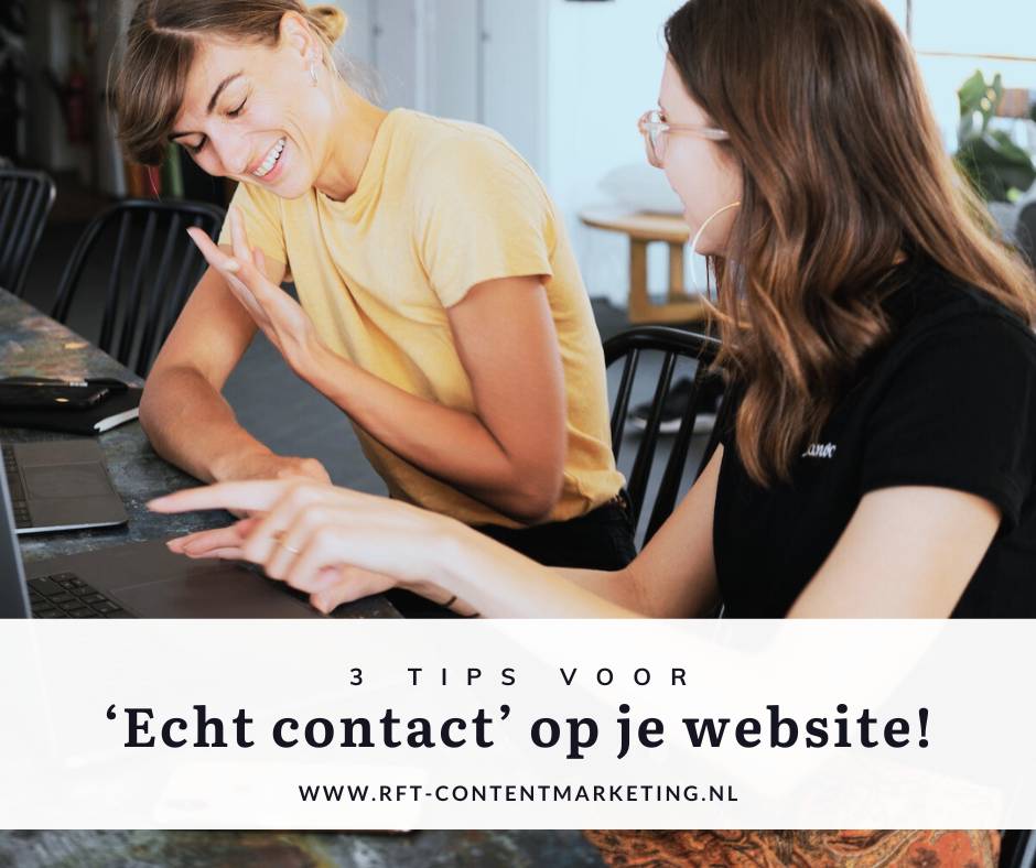 contact en gedragsverandering op je website RFT contentmarketing