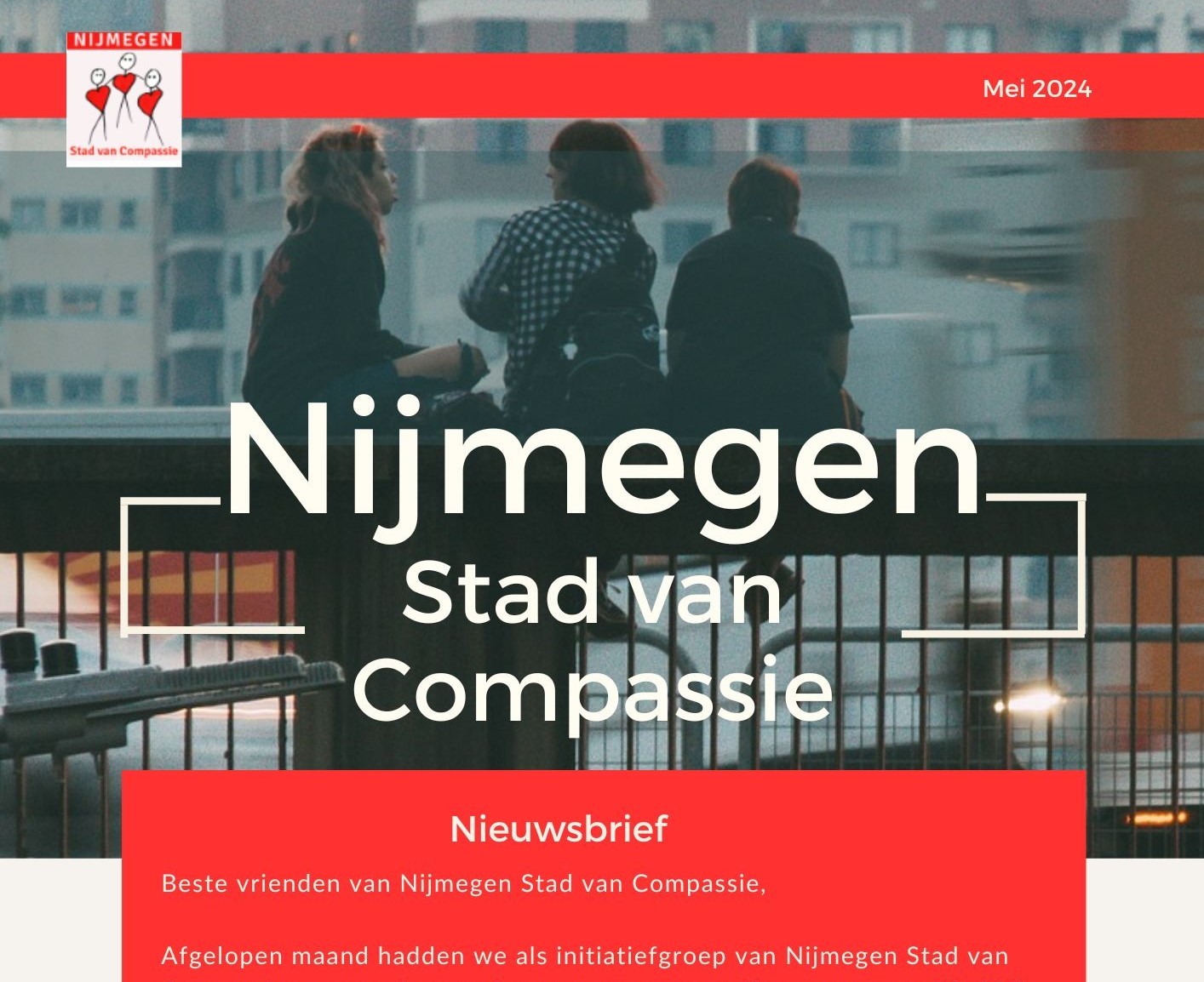 Portfolio Nieuwsbrieven RFT contentmarketing Nijmegen Stad van Compassie